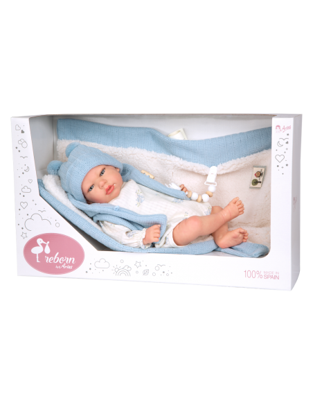 Arias Toys Martin Reborn Doll 40cm-Blue Arias Toys