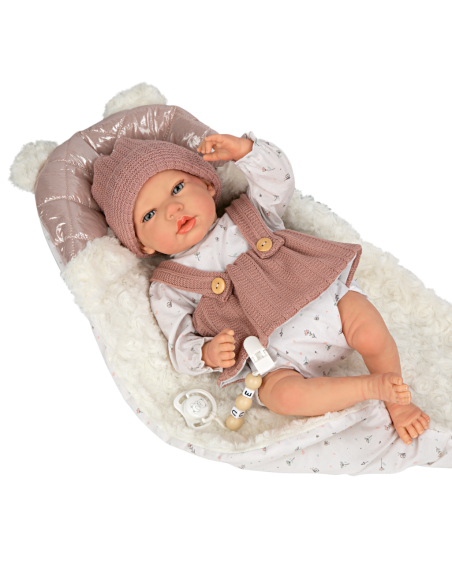 Arias Toys Sanda Reborn Doll 40cm-Pink Arias Toys