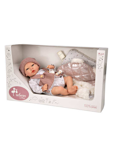 Arias Toys Sanda Reborn Doll 40cm-Pink Arias Toys