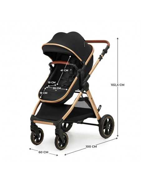 Kinderkraft Multifunctional Baby Stroller ESME 3in1-Pure Black kinderkraft