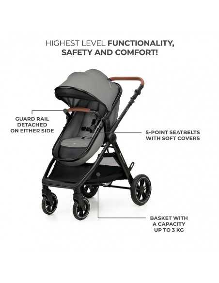 Kinderkraft Multifunctional Baby Stroller ESME 3in1-Grey kinderkraft