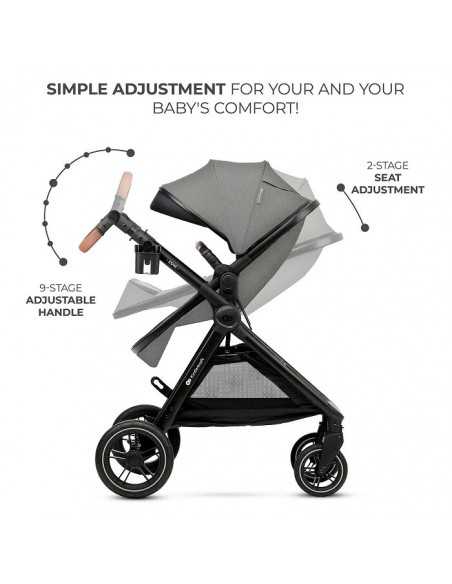 Kinderkraft Multifunctional Baby Stroller ESME 3in1-Grey kinderkraft