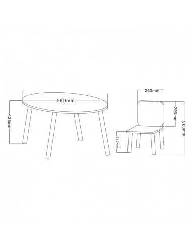 Kidsaw Country Cottage Table & Chairs Kidsaw Country Cottage Table & Chairs