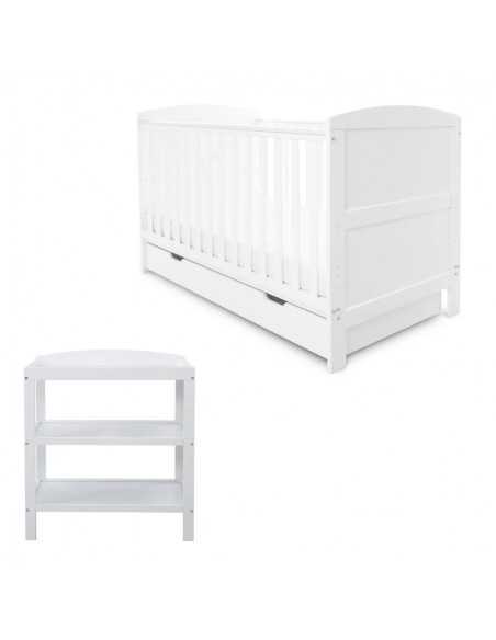 Ickle Bubba Coleby Classic 2 Piece Furniture Set-White Ickle Bubba