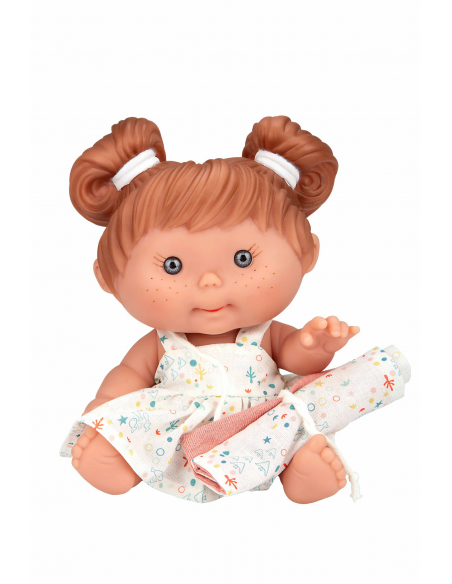 Elegance Beach Cocolin dolls (9 units) with bath towel in display case 