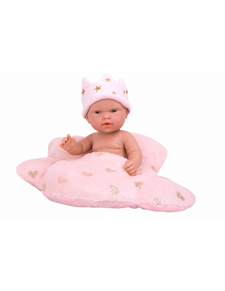Elegance Birthday Pillines dolls (6 units) with cushion in display case 