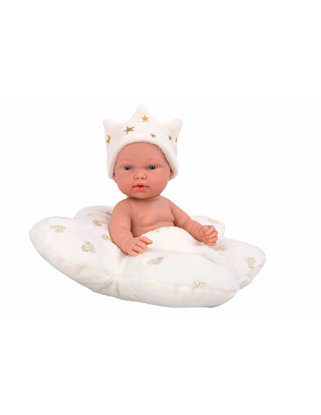 Elegance Birthday Pillines dolls (6 units) with cushion in display case 