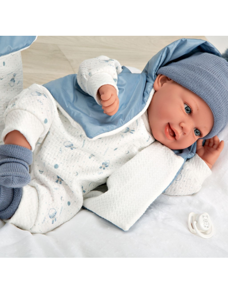 Arias Toys Adi Blue Elegance Doll (WEIGHTED DOLL) 45cm-Blue Arias Toys