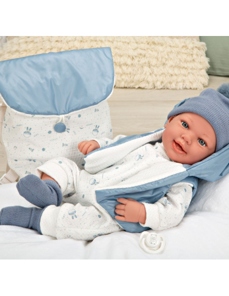 Arias Toys Adi Blue Elegance Doll (WEIGHTED DOLL) 45cm-Blue Arias Toys