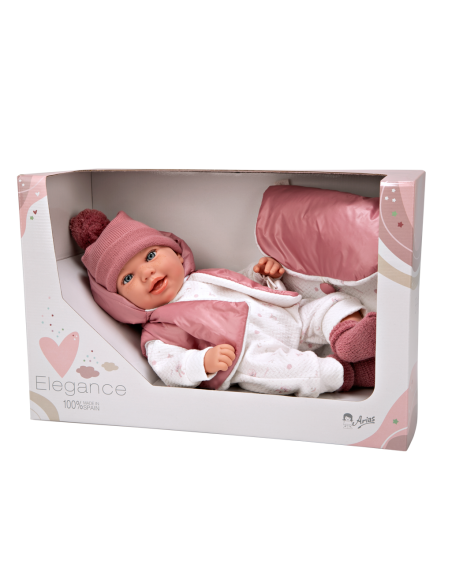 Arias Toys Adi Pink Elegance Doll (WEIGHTED DOLL) 45cm-Pink Arias Toys