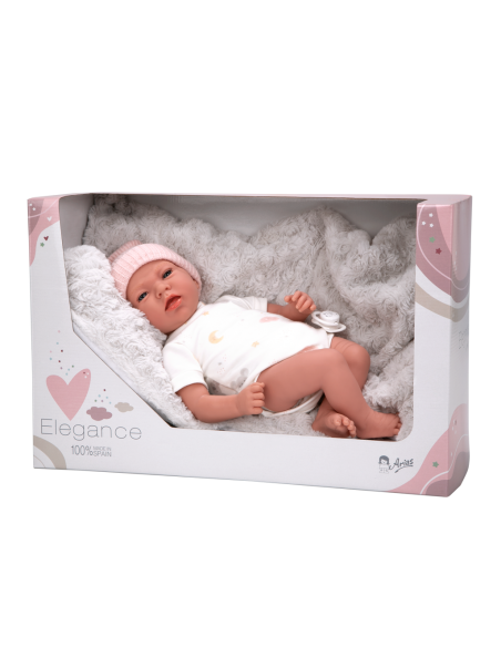 Arias Toys Dafne Elegance Doll (WEIGHTED DOLL) 40cm-White Arias Toys