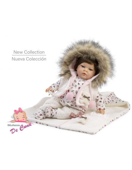 Munecas Olivia Reborn Baby Doll Girl Doll 45cm-Pink Munecas ASI