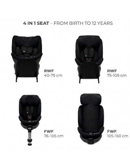 Kinderkraft XRIDER 2 i-Size 40-150cm Car Seat-Black kinderkraft