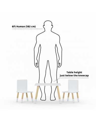 Kidsaw Snow Table & Chairs-White Kidsaw Snow Table & Chairs-White