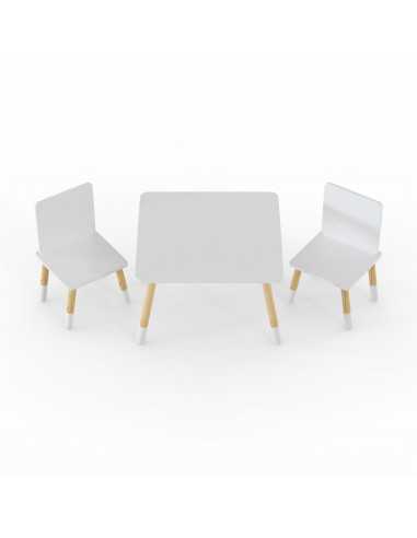 Kidsaw Snow Table & Chairs-White