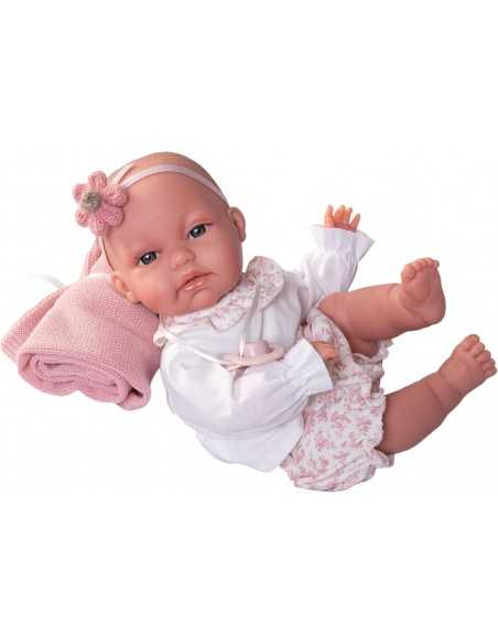 Muncas Antonio Juan Doll Toneta With Blanket 34cm-Pink Roma