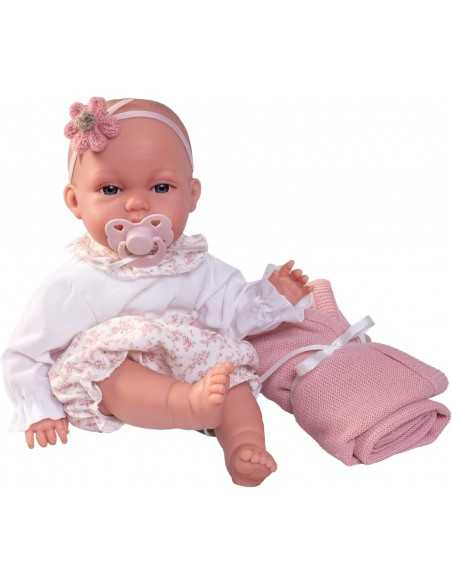Muncas Antonio Juan Doll Toneta With Blanket 34cm-Pink Roma