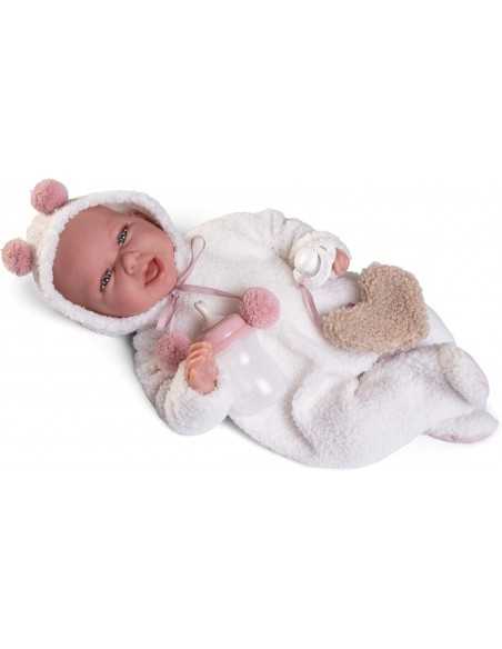 Muncas Antonio Juan Doll Carla Weighted Baby 42cm-Pink Roma