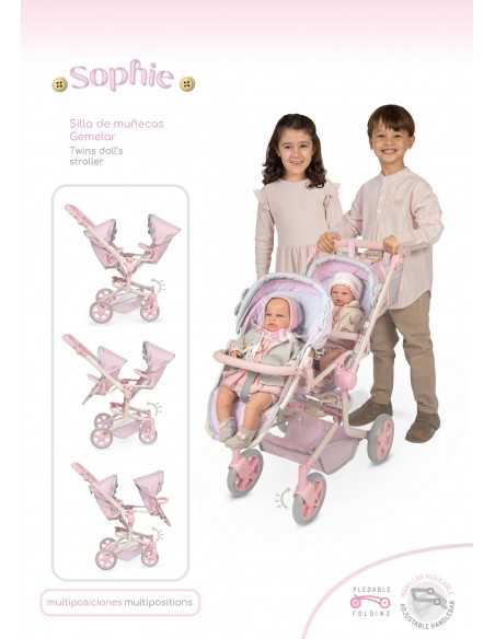 Decuevas Toys Twin Doll Pram-Sophie Collection Decuevas Toys