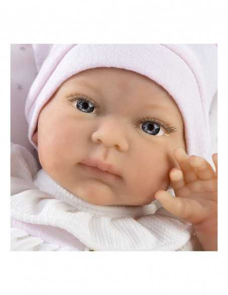 Llorens Dolls Sira Silicone Real Reborn Baby 36cm-Pink/White Llorens Dolls