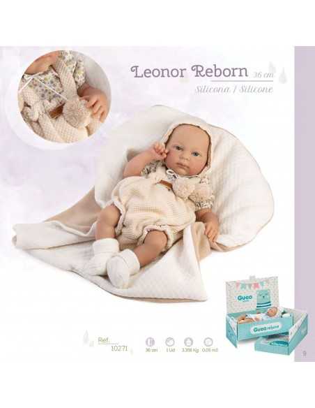 Llorens Dolls Leonor Silicone Real Reborn Baby 36cm-Beige Llorens Dolls
