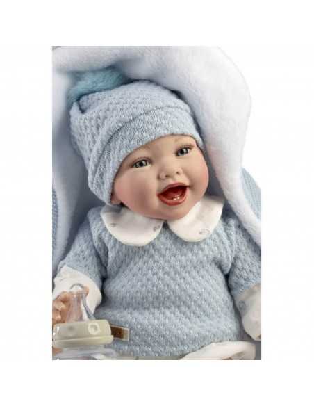 Munecas Guca Spanish Noel Reborn Baby Doll 42cm-Blue Munecas ASI