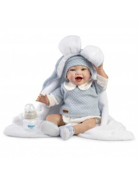 Munecas Guca Spanish Noel Reborn Baby Doll 42cm-Blue Munecas ASI