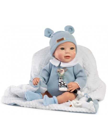 Munecas Guca Spanish Samuel Reborn Doll 38cm-Blue Munecas ASI