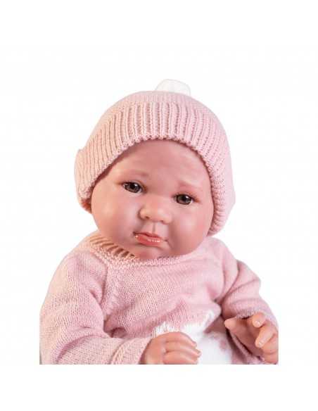 Munecas Antonio Juan Spanish Luca Sweet Reborn Baby Doll-Pink Munecas ASI