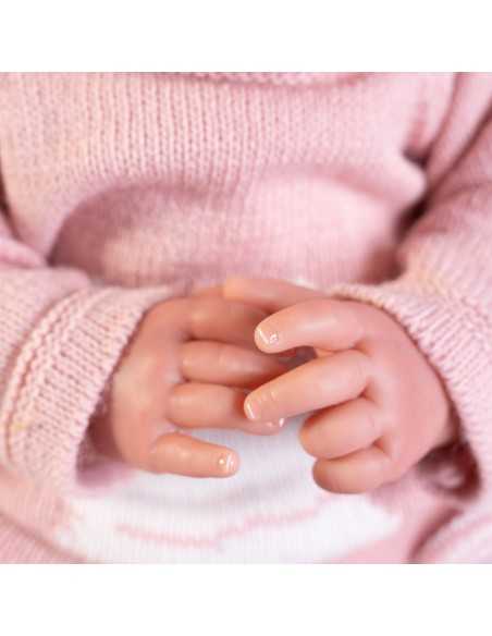 Munecas Antonio Juan Spanish Luca Sweet Reborn Baby Doll-Pink Munecas ASI
