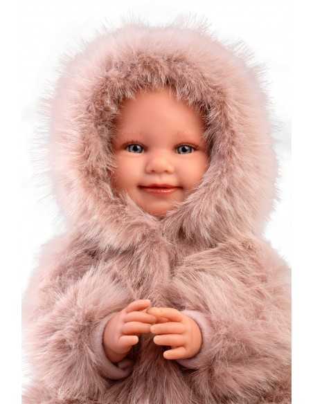 Llorens Doll Luka Laughing Baby Doll Teddy Bear Suit-Brown Llorens Dolls