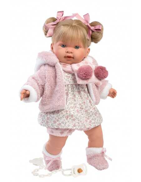 Llorens Dolls Alexandra Crying Doll 42cm-Pink Llorens Dolls