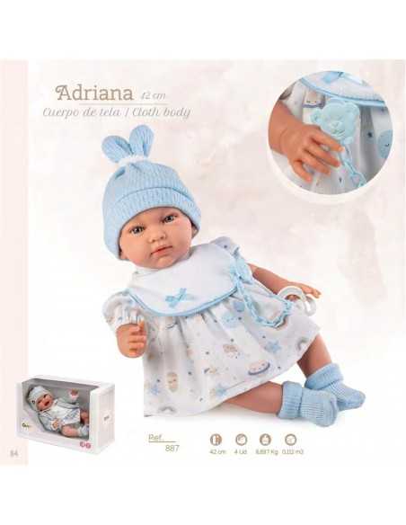 Arias Adriana Crying Baby Doll 42cm-Blue Arias Toys