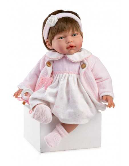 Arias Anita Crying Newborn Baby Doll 42cm-Pink Arias Toys