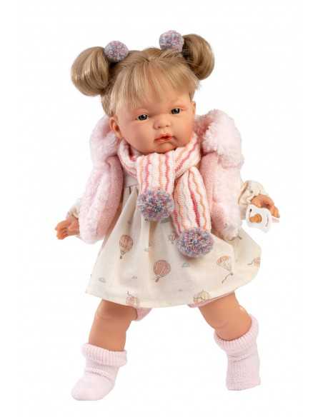 Llorens Dolls Joelle Crying Baby Doll 38cm-Pink Llorens Dolls