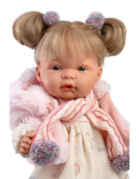 Llorens Dolls Joelle Crying Baby Doll 38cm-Pink Llorens Dolls