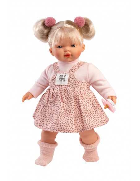 Llorens Dolls Aitana Roberta Crying & Talking Doll 33 cm-Pink Llorens Dolls
