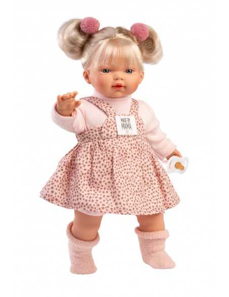Llorens Dolls Aitana Roberta Crying & Talking Doll 33 cm-Pink Llorens Dolls