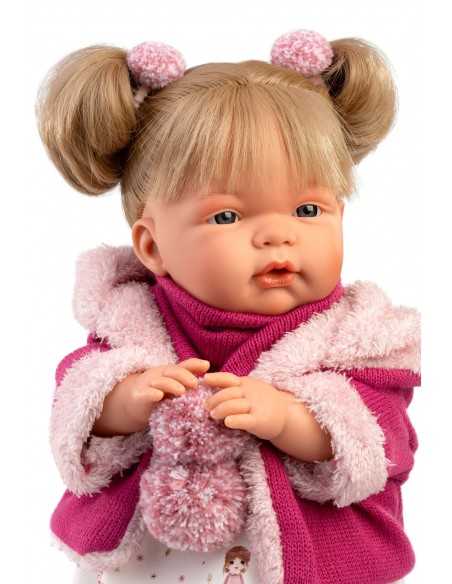 Llorens Dolls Joelle Crying Flirtatious Doll 38cm-Pink Llorens Dolls