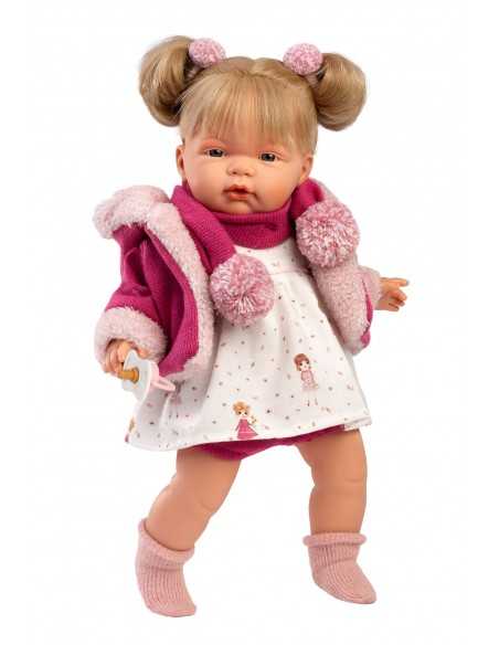 Llorens Dolls Joelle Crying Flirtatious Doll 38cm-Pink Llorens Dolls