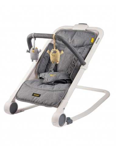 Bababing Rockout 2 Baby Rocker-Grey Marl