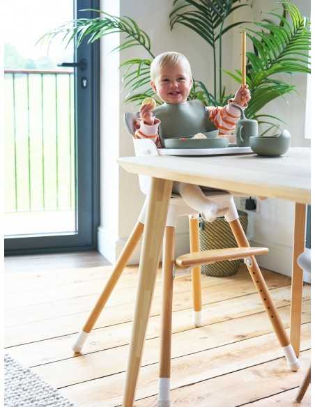Bababing Una Highchair-Natural Wood/Grey/White BabaBing UK