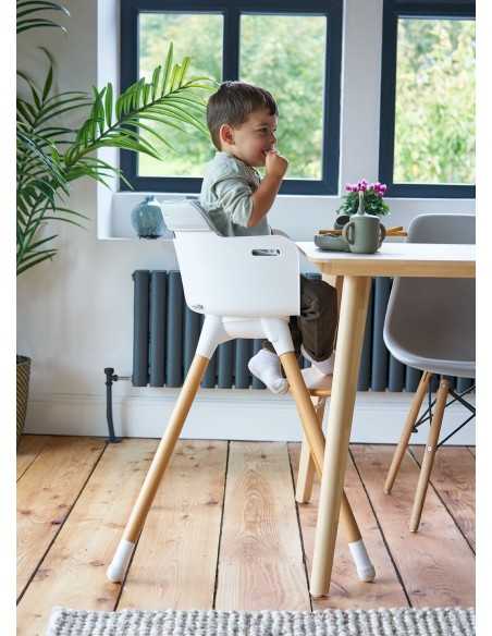 Bababing Una Highchair-Natural Wood/Grey/White BabaBing UK