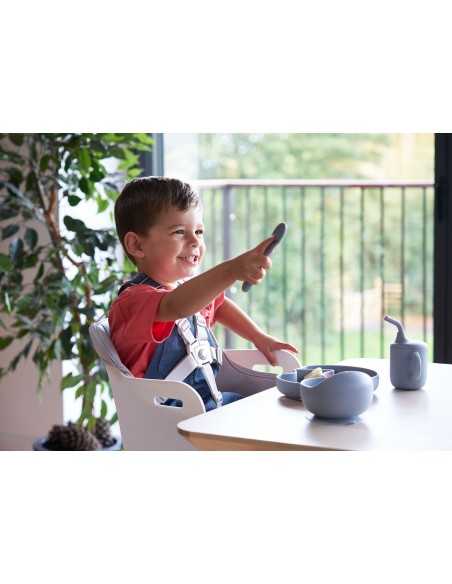 Bababing Una Highchair-Natural Wood/Grey/White BabaBing UK