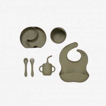 Bababing Feeding Set-Olive...