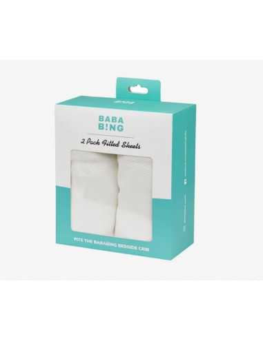 Bababing 2 Pack Fitted Sheets-Nature...