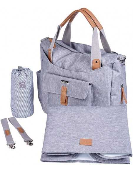Bababing Roma 2 Changing Bag-Grey Marl BabaBing UK