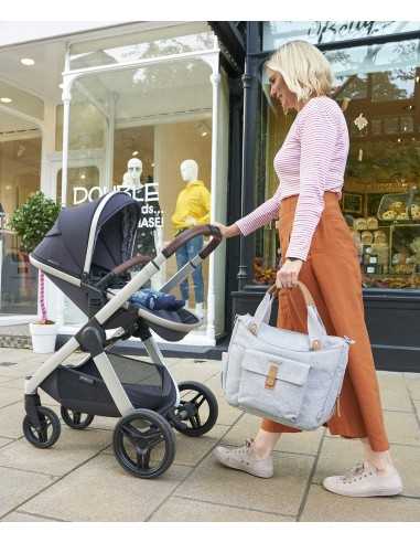 Bababing Roma 2 Changing Bag-Grey Marl Bababing Roma 2 Changing Bag-Grey Marl