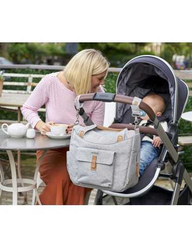 Bababing Roma 2 Changing Bag-Grey Marl Bababing Roma 2 Changing Bag-Grey Marl