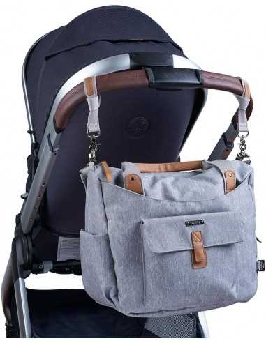Bababing Roma 2 Changing Bag-Grey Marl Bababing Roma 2 Changing Bag-Grey Marl
